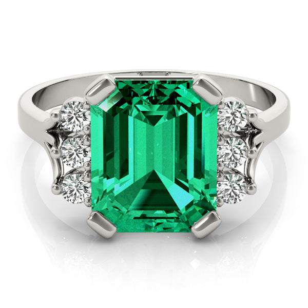 Emerald Gemstone Fashion Ring · 0.18 ct tw