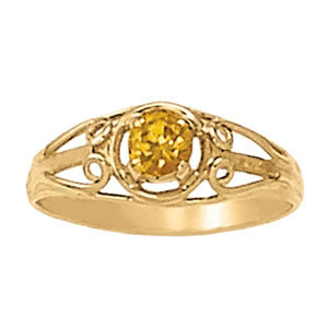 Round Gemstone Fashion Ring