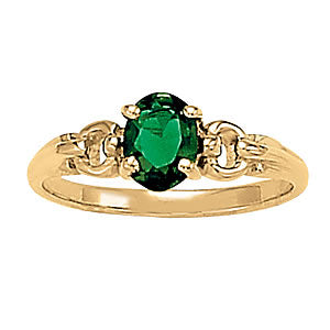 Oval Gemstone Fashion Ring