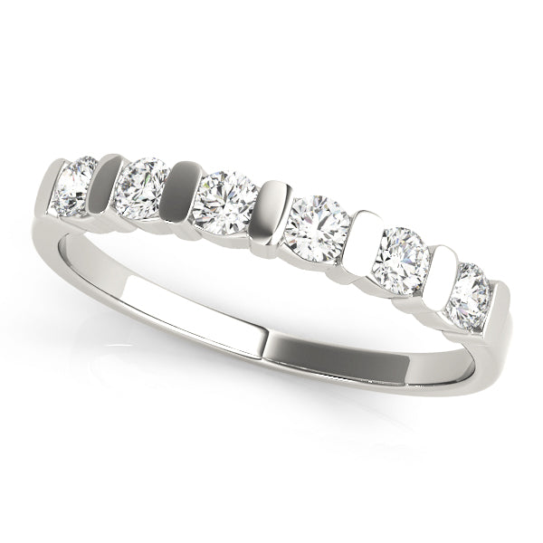 Bar Set Diamond Wedding Band · 0.36 ct tw