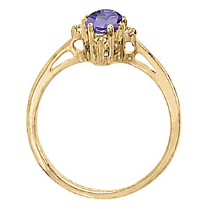 Oval Gemstone Fashion Ring · 0.06 ct tw