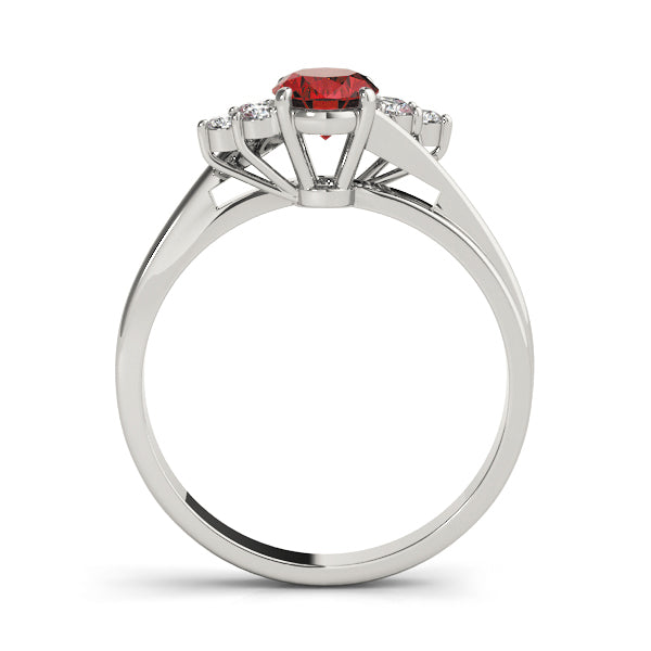 Oval Gemstone Fashion Ring · 0.12 ct tw