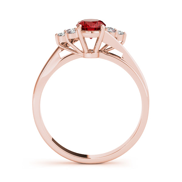 Oval Gemstone Fashion Ring · 0.18 ct tw