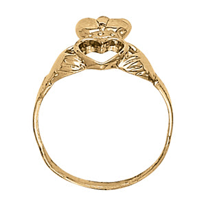 Heart Diamond Religious Fashion Ring