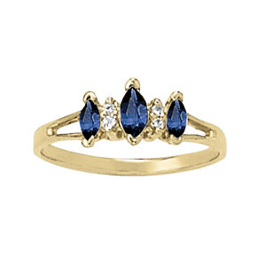 Marquise Gemstone Fashion Ring · 0.06 ct tw