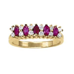 Marquise Gemstone Fashion Ring · 0.24 ct tw
