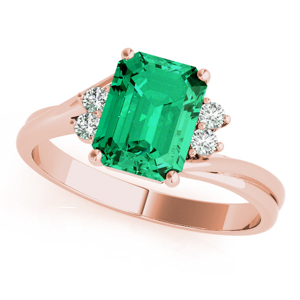 Emerald Gemstone Fashion Ring · 0.10 ct tw
