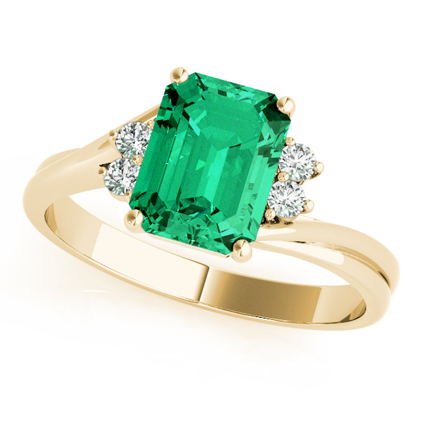 Emerald Gemstone Fashion Ring · 0.10 ct tw
