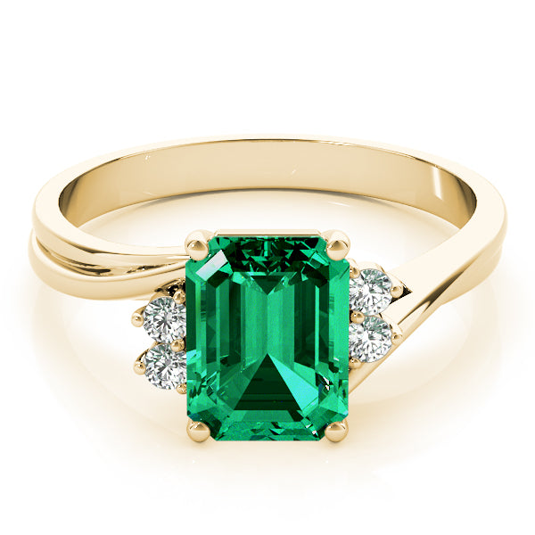 Emerald Gemstone Fashion Ring · 0.10 ct tw