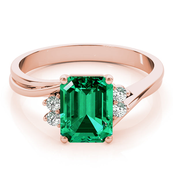 Emerald Gemstone Fashion Ring · 0.10 ct tw