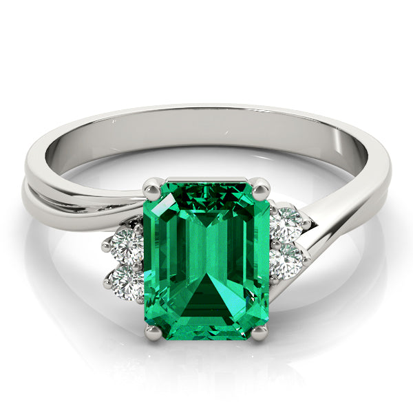 Emerald Gemstone Fashion Ring · 0.10 ct tw