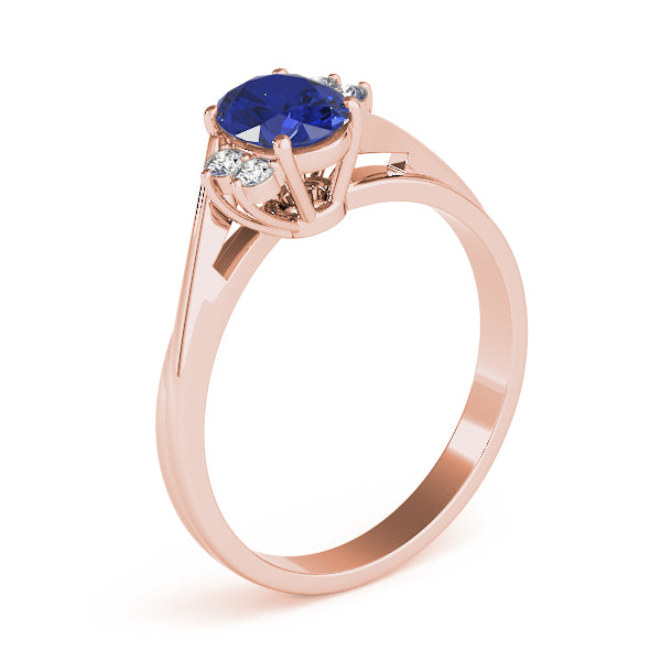 Oval Gemstone Fashion Ring · 0.12 ct tw