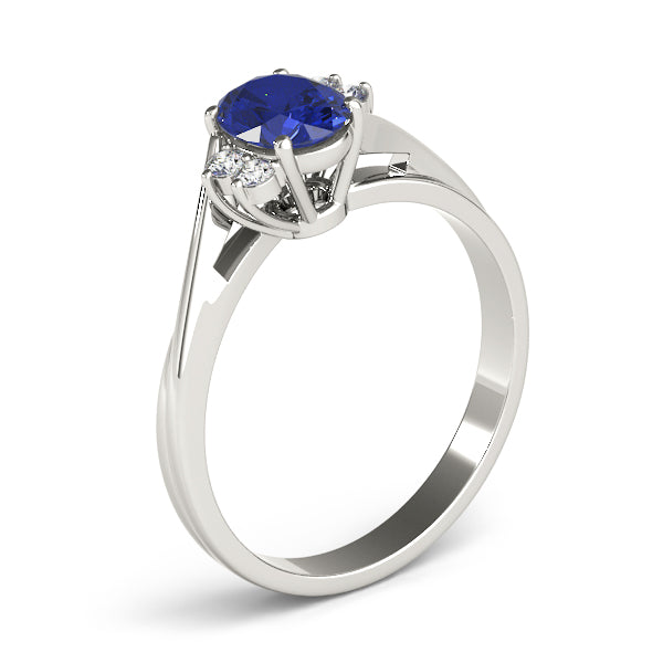 Oval Gemstone Fashion Ring · 0.08 ct tw