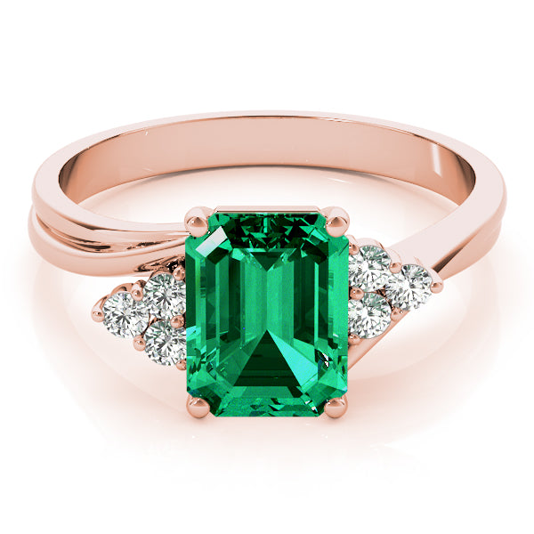 Emerald Gemstone Fashion Ring · 0.12 ct tw