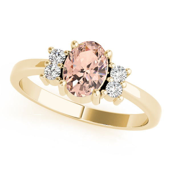 Oval Gemstone Fashion Ring · 0.12 ct tw