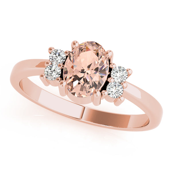 Oval Gemstone Fashion Ring · 0.12 ct tw