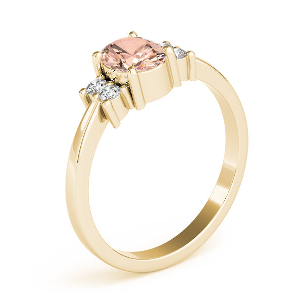 Oval Gemstone Fashion Ring · 0.12 ct tw