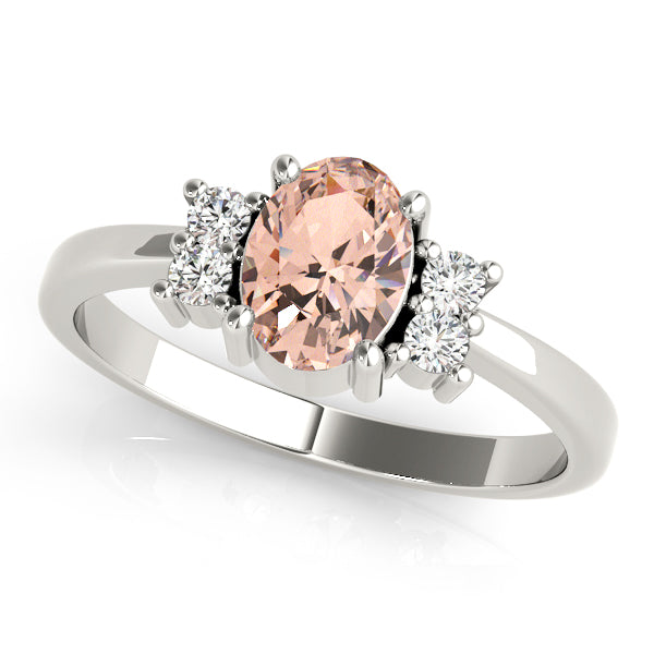 Oval Gemstone Fashion Ring · 0.12 ct tw