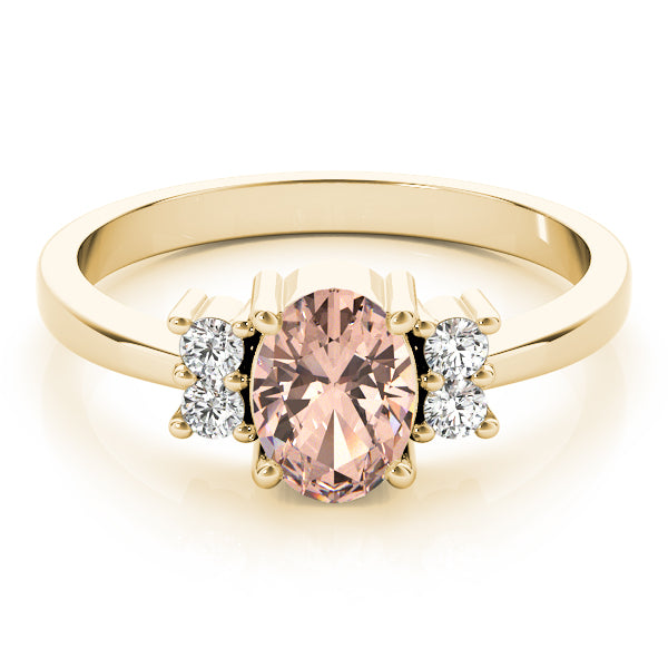 Oval Gemstone Fashion Ring · 0.12 ct tw