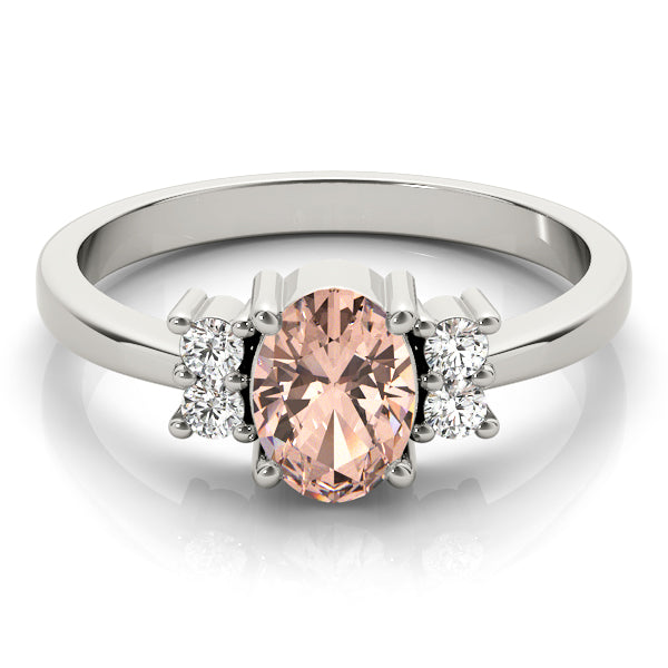 Oval Gemstone Fashion Ring · 0.12 ct tw