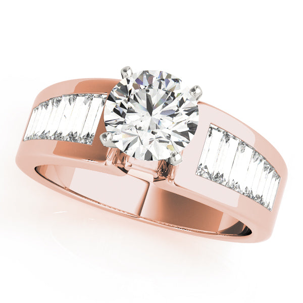 Baguette Fancy Shape Diamond Engagement Ring · 0.78 ct tw