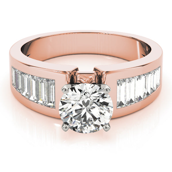 Baguette Fancy Shape Diamond Engagement Ring · 0.78 ct tw
