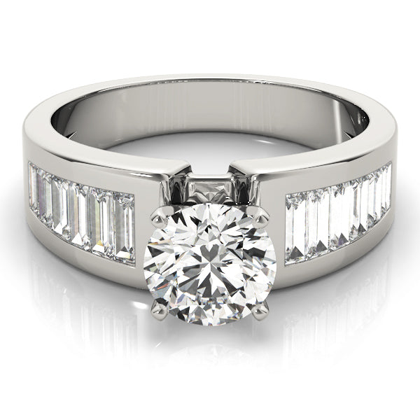 Baguette Fancy Shape Diamond Engagement Ring · 0.78 ct tw
