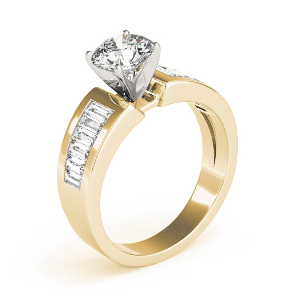 Baguette Fancy Shape Diamond Engagement Ring · 0.78 ct tw