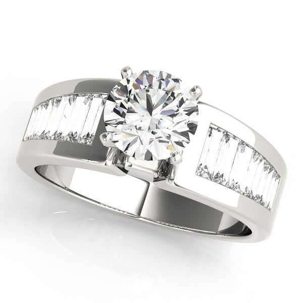 Baguette Fancy Shape Diamond Engagement Ring · 0.78 ct tw