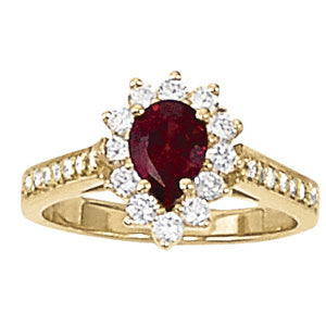 Pear Gemstone Fashion Ring · 0.41 ct tw