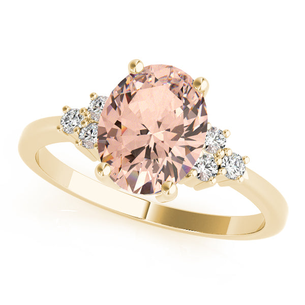 Oval Gemstone Fashion Ring · 0.12 ct tw