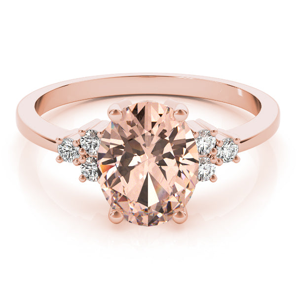 Oval Gemstone Fashion Ring · 0.12 ct tw