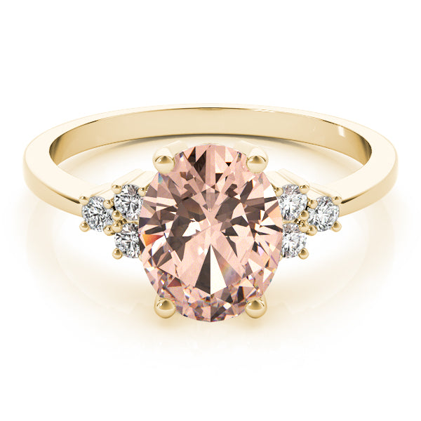 Oval Gemstone Fashion Ring · 0.12 ct tw