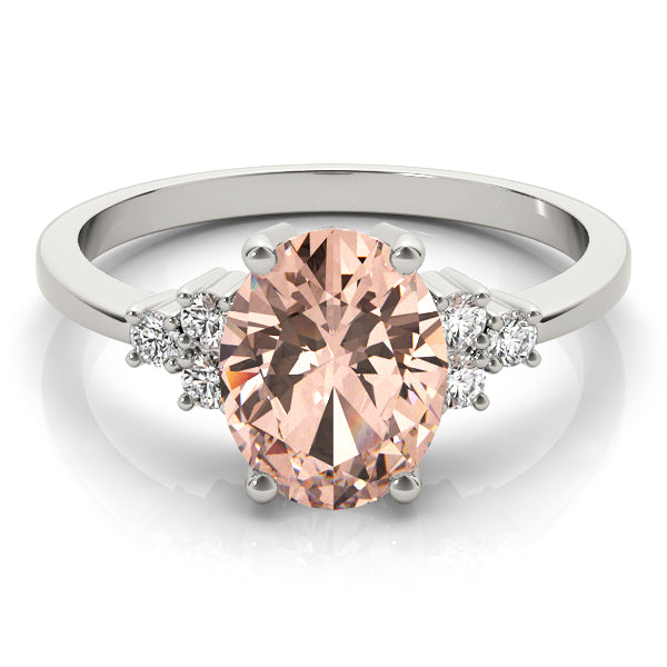 Oval Gemstone Fashion Ring · 0.12 ct tw