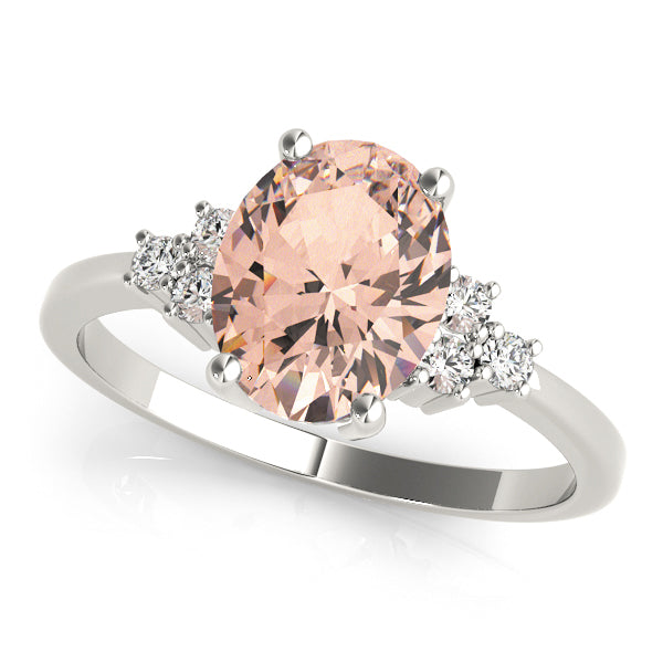Oval Gemstone Fashion Ring · 0.12 ct tw