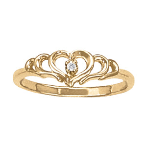 Heart Diamond Fashion Ring · 0.01 ct tw
