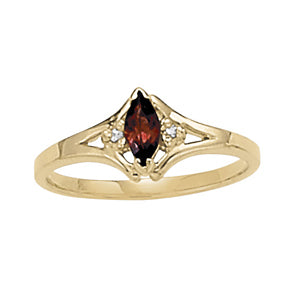 Marquise Gemstone Fashion Ring · 0.02 ct tw