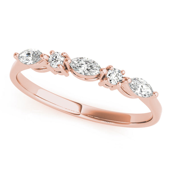 Baguette Fancy Shape Diamond Wedding Band · 0.26 ct tw