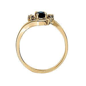 Oval Gemstone Fashion Ring · 0.02 ct tw