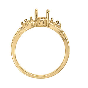 Oval Gemstone Fashion Ring · 0.09 ct tw