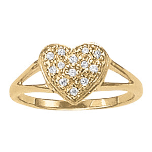 Heart Diamond Fashion Ring · 0.13 ct tw