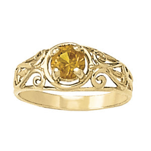Round Gemstone Fashion Ring · 0.47 ct tw