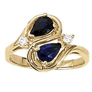 Pear Gemstone Fashion Ring · 0.08 ct tw