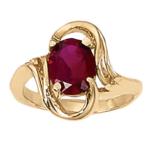 Oval Gemstone Fashion Ring