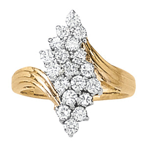 Diamond Cluster Fashion Ring · 0.95 ct tw