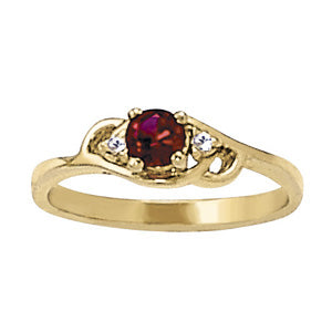 Round Gemstone Fashion Ring · 0.04 ct tw