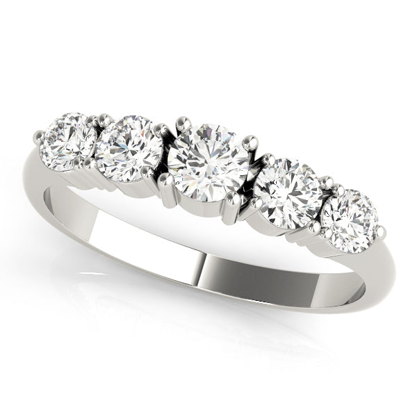 Round Prong Set Diamond Wedding Band · 0.70 ct tw