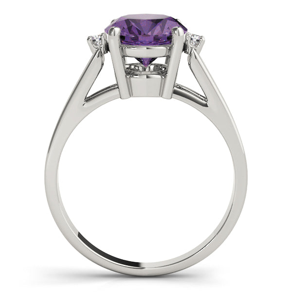 Oval Gemstone Fashion Ring · 0.05 ct tw