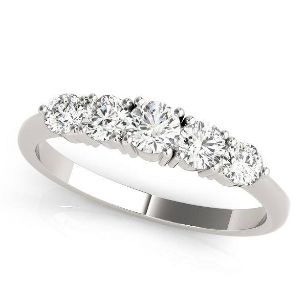 Round Prong Set Diamond Wedding Band · 0.48 ct tw