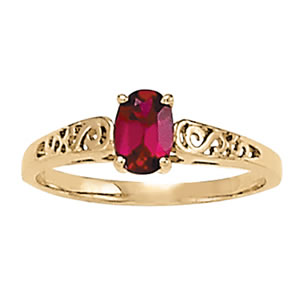 Oval Gemstone Fashion Ring